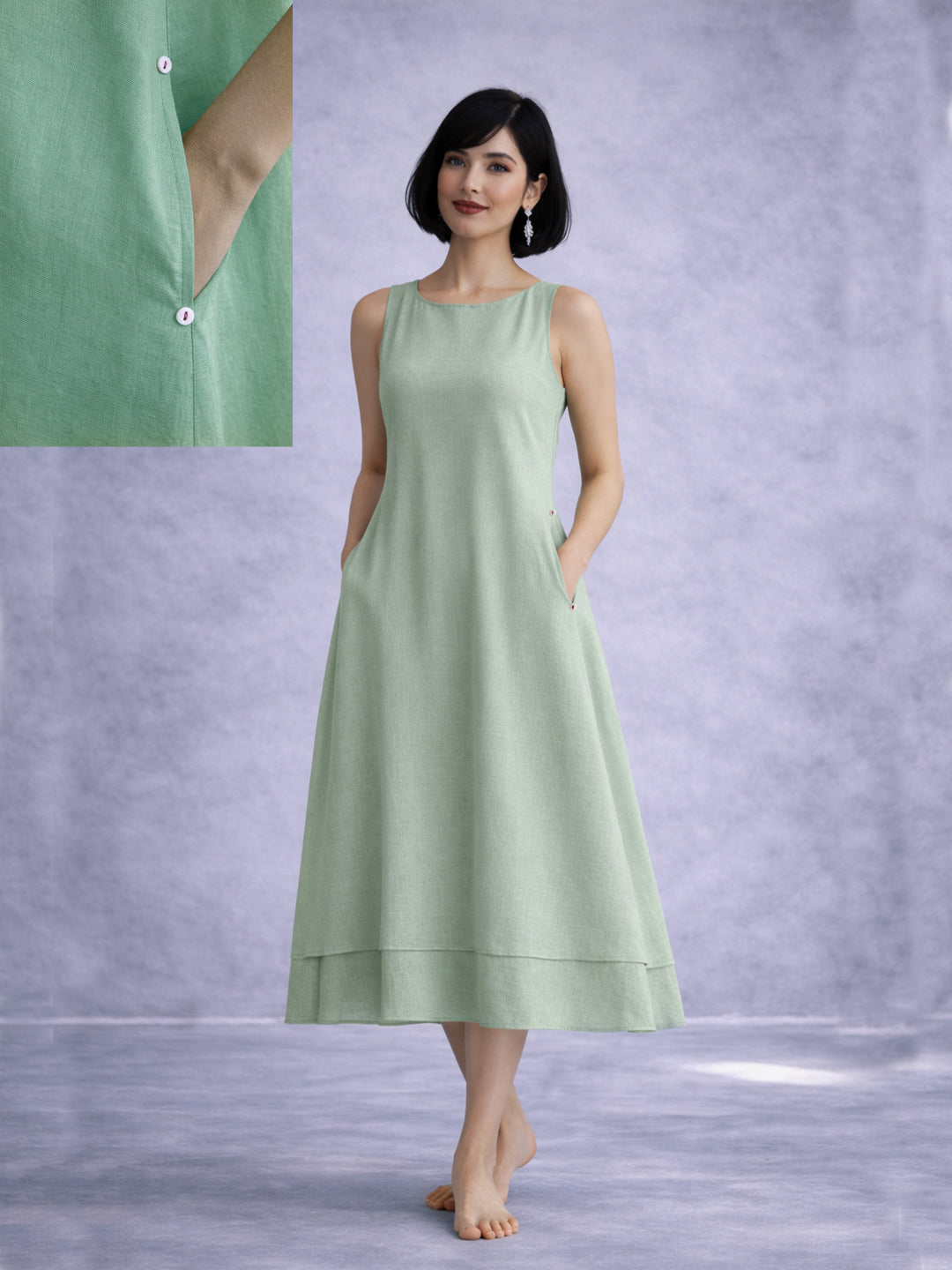 Noir Flow Dress
