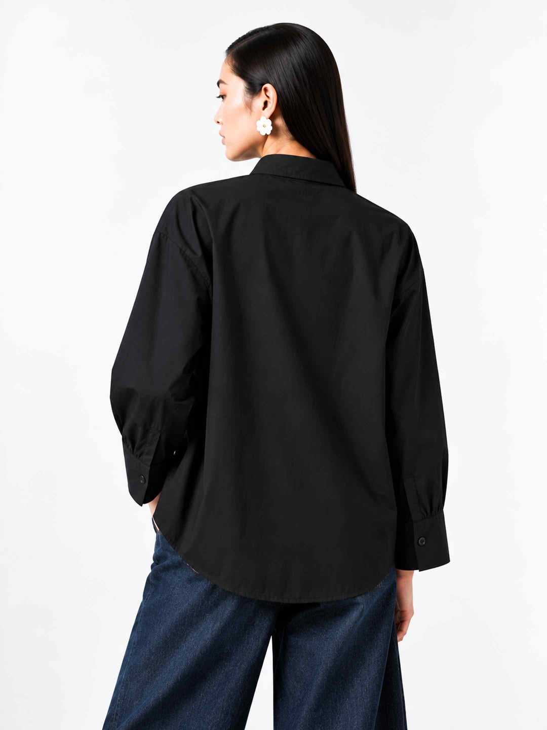 Floral Side Placket Shirt
