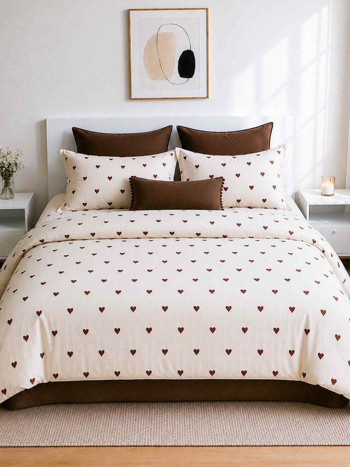 Chocolate Hearts Duvet Set