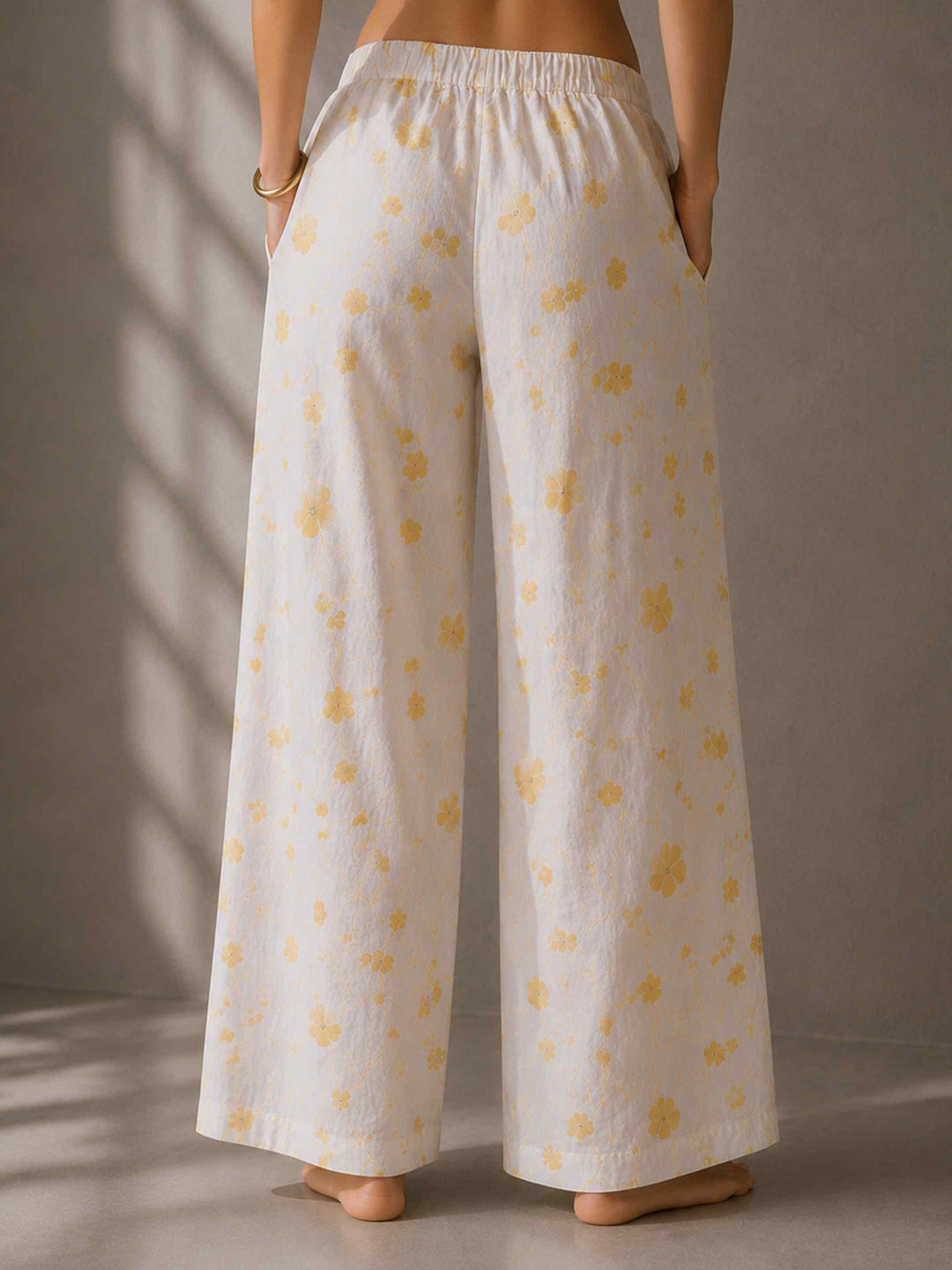 Mogra Chanderi Co-ord Set - Pearl White