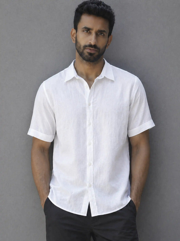 Half Sleeves Shirt - White