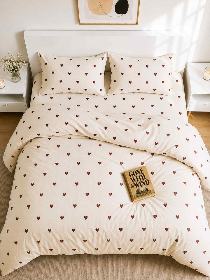Chocolate Hearts Duvet Set