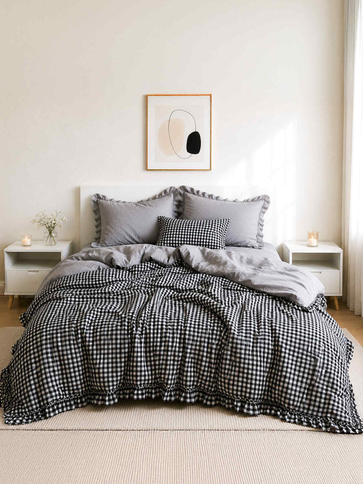 Gingham Duvet Set
