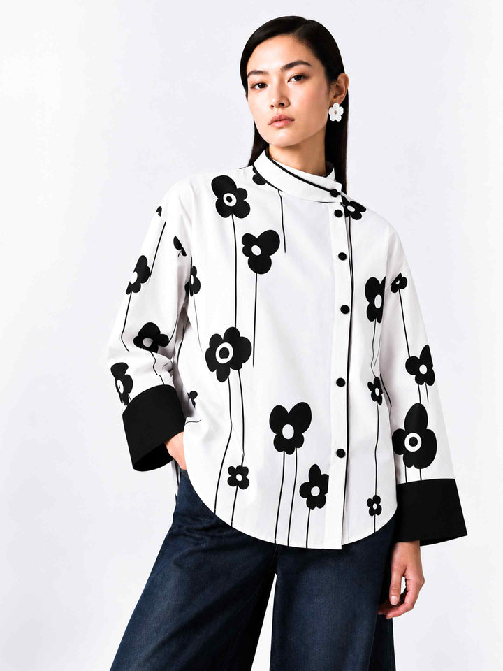 Retro Side Placket Shirt