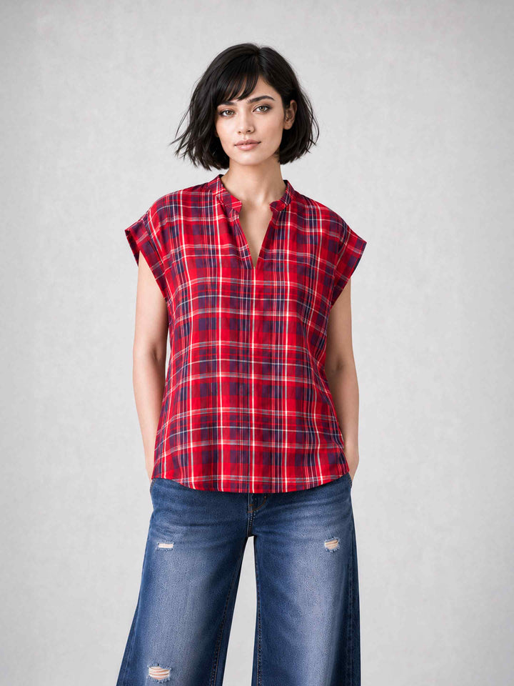 Berry Check Top