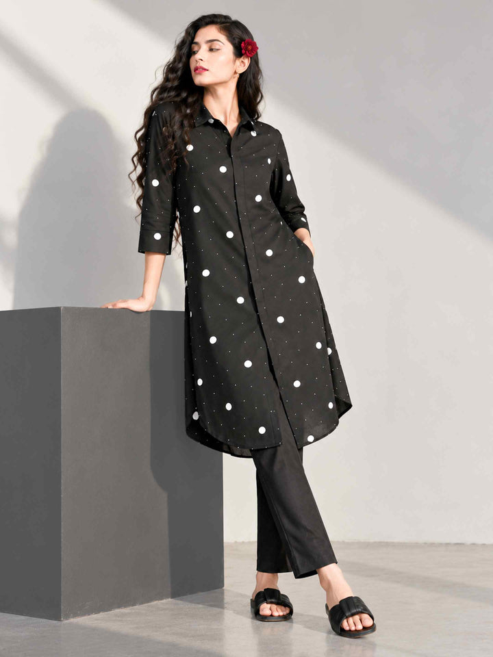 Scattered Polka Kurta