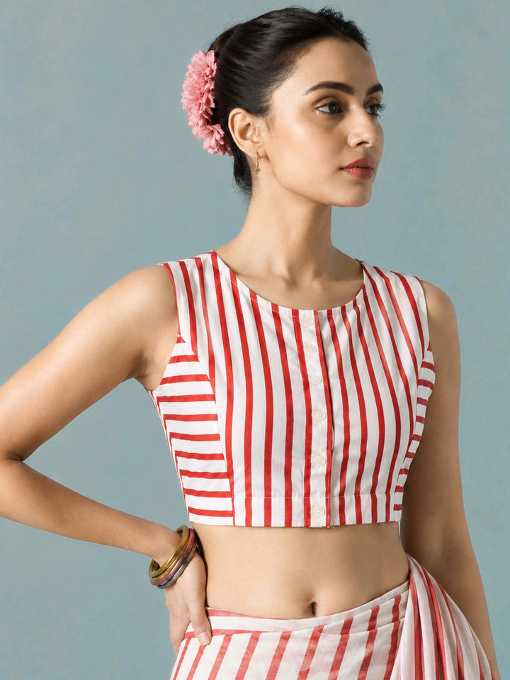 Sindoor Stripe Blouse