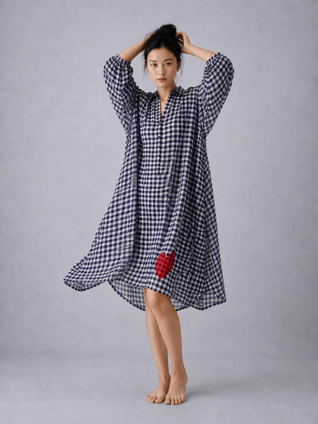 Hearts Check Dress