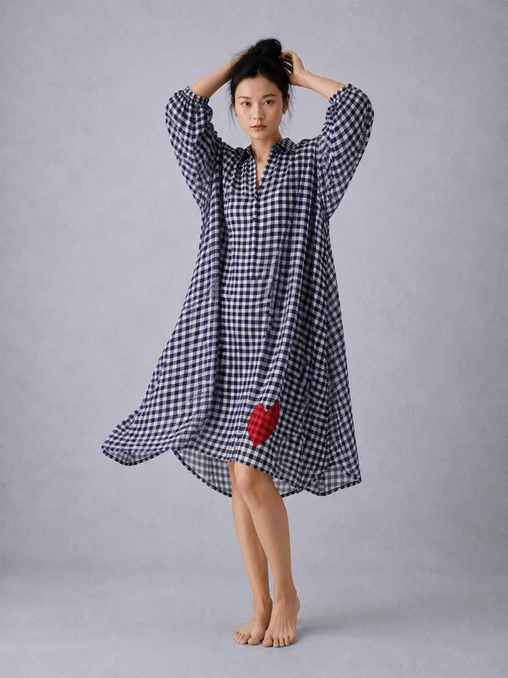 Hearts Check Dress