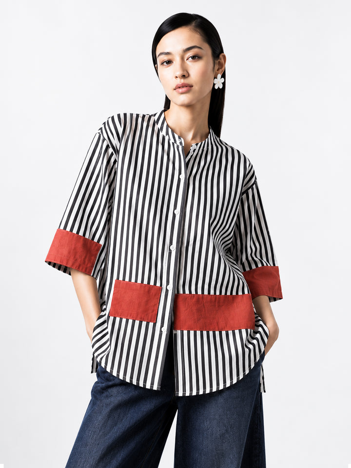 Patchwork Stripe Shirt
