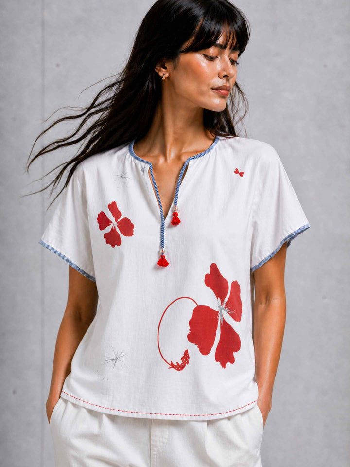 White Petal Top