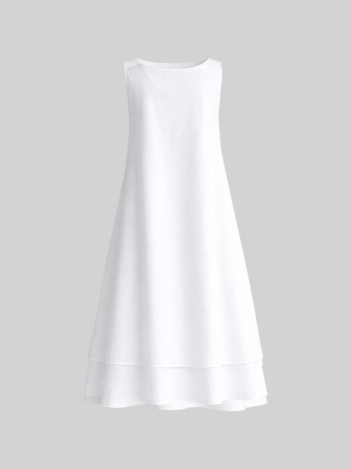 Noir Flow Dress - White