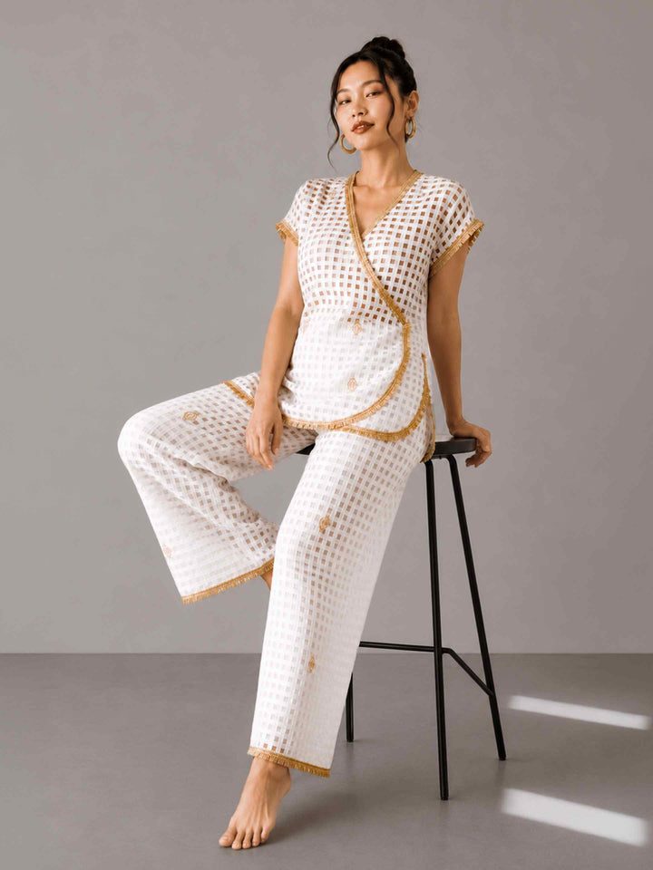Ivory Gota Co-ord Set
