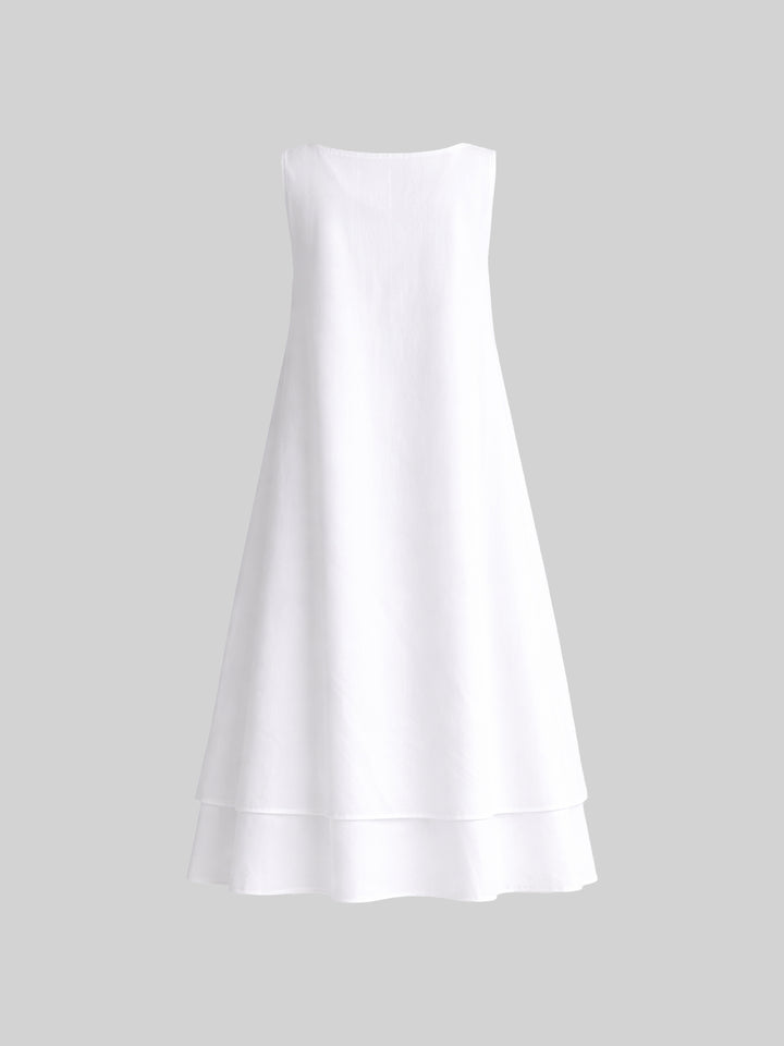Noir Flow Dress - White