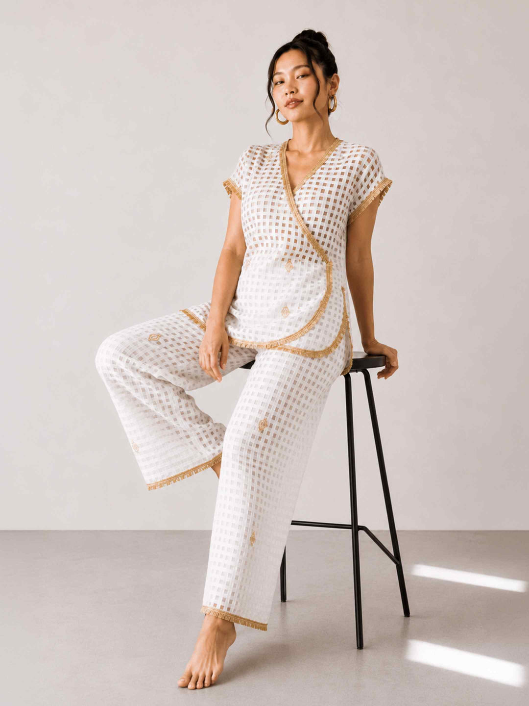 Ivory Gota Co-ord Set