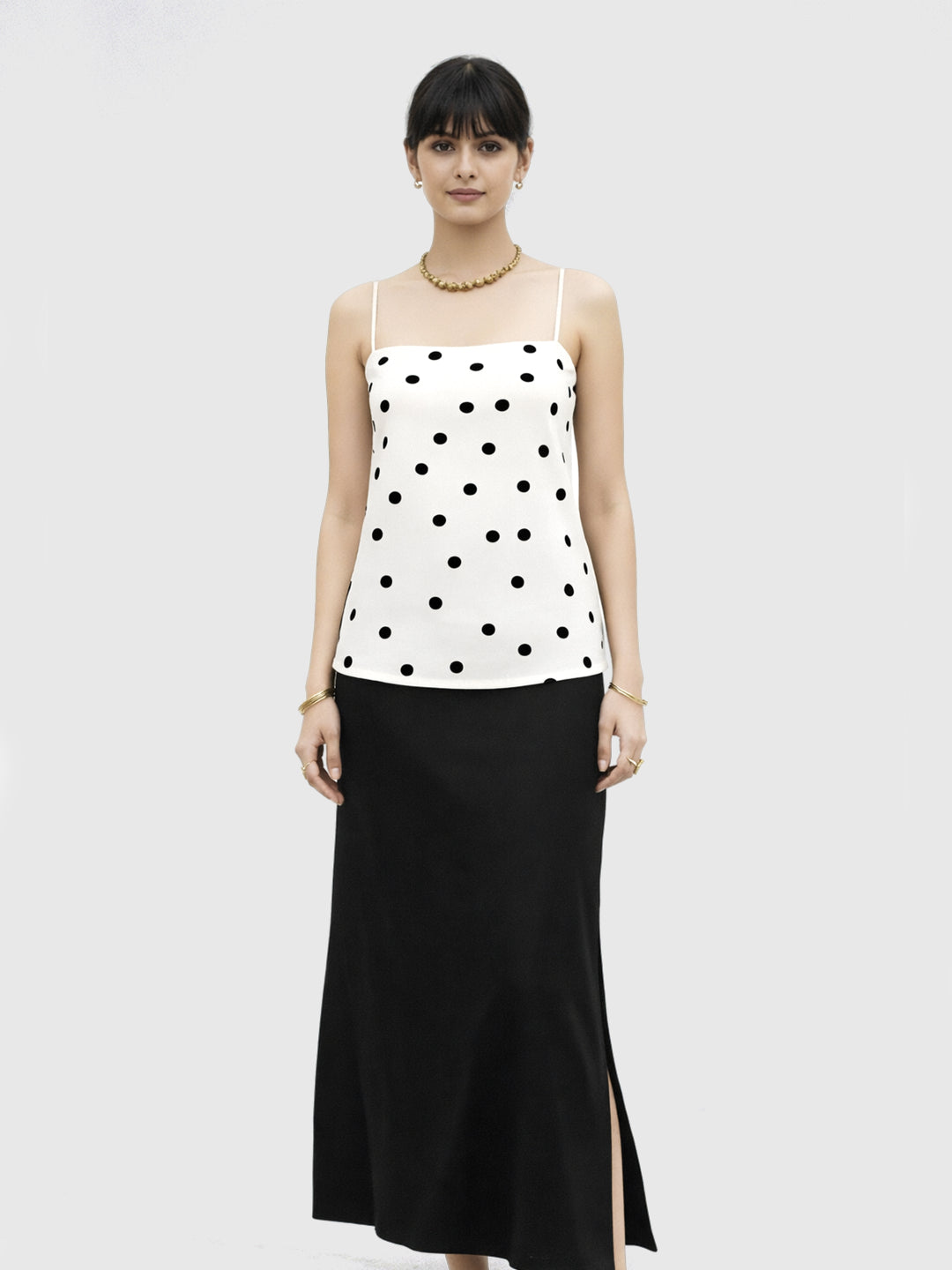 Tie Up Dori Top - Polka Dot