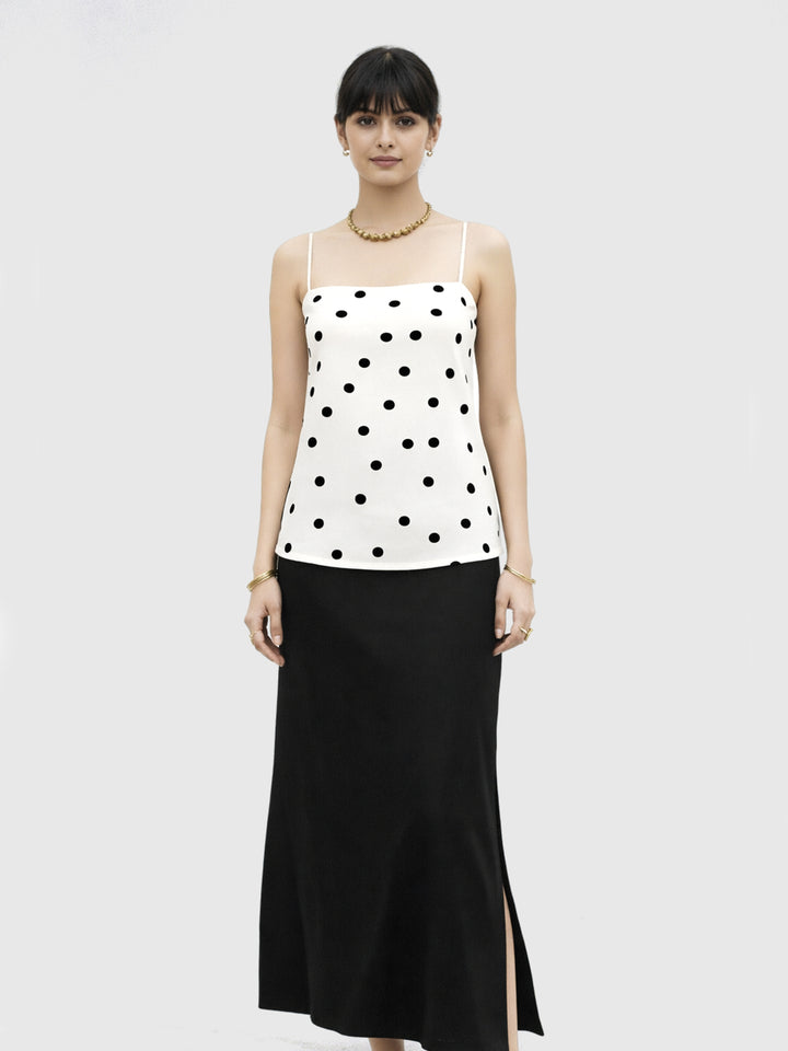 Tie Up Dori Top - Polka Dot