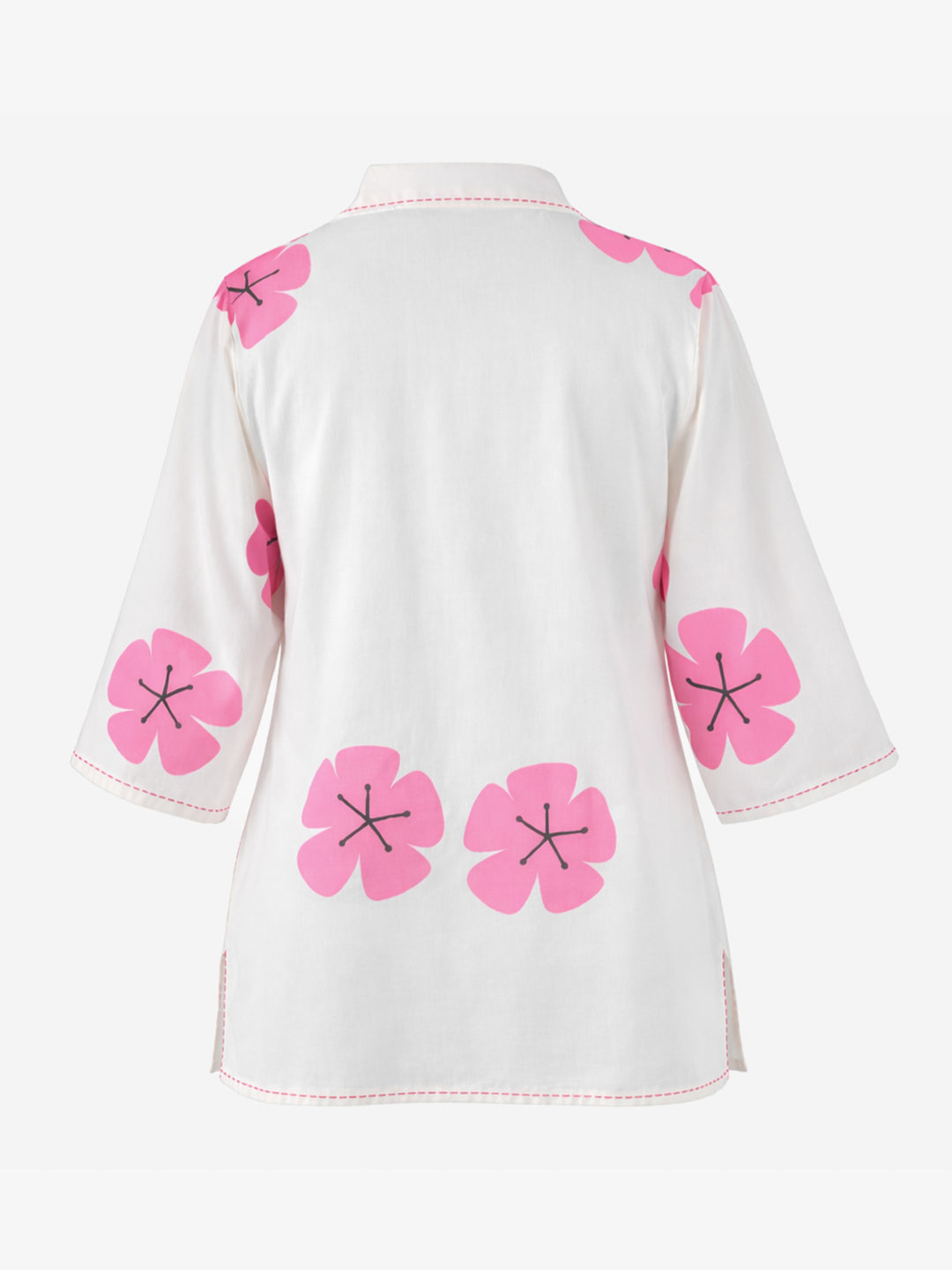 Blush Bloom Kurti - White