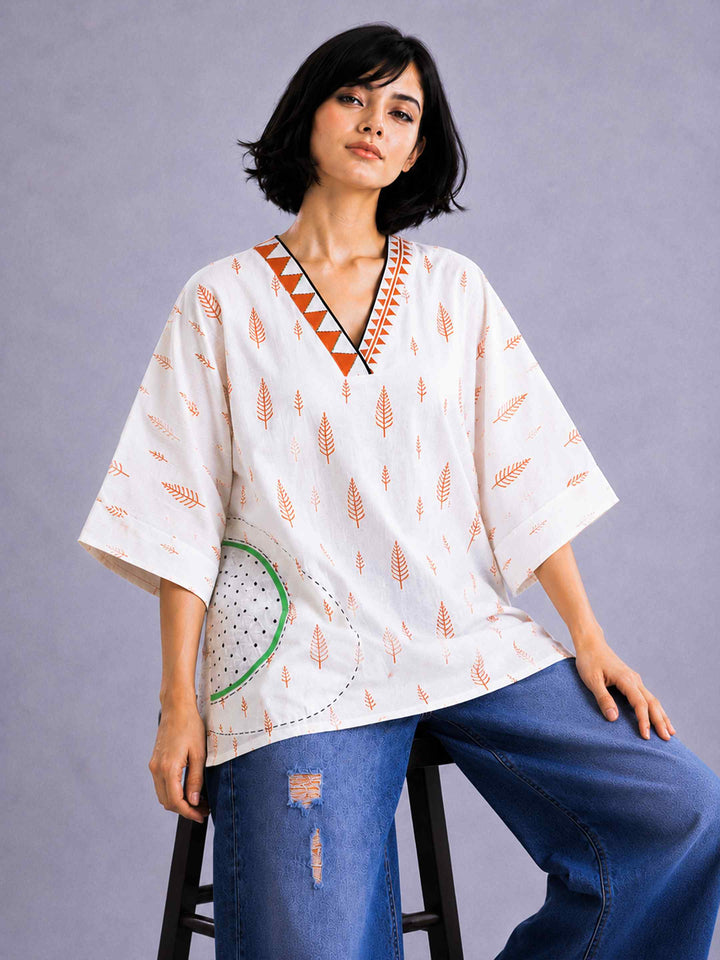 Terracotta Leaf Top