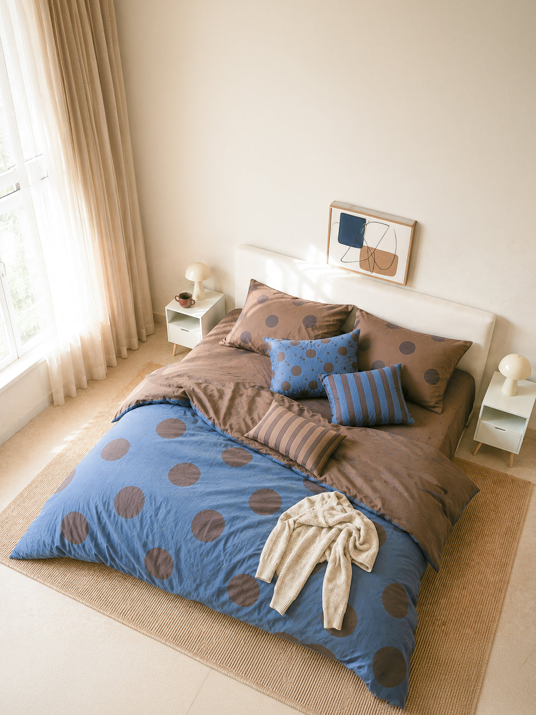 Blue Mocha Duvet Set