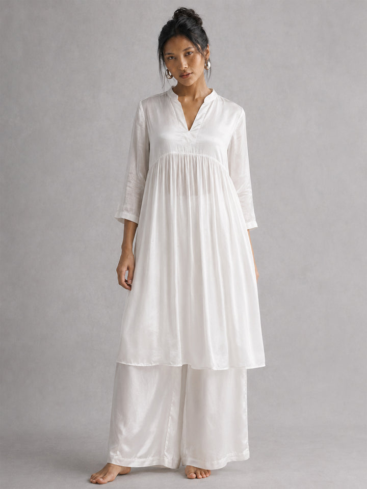 Butter Silk Gathered Kurta