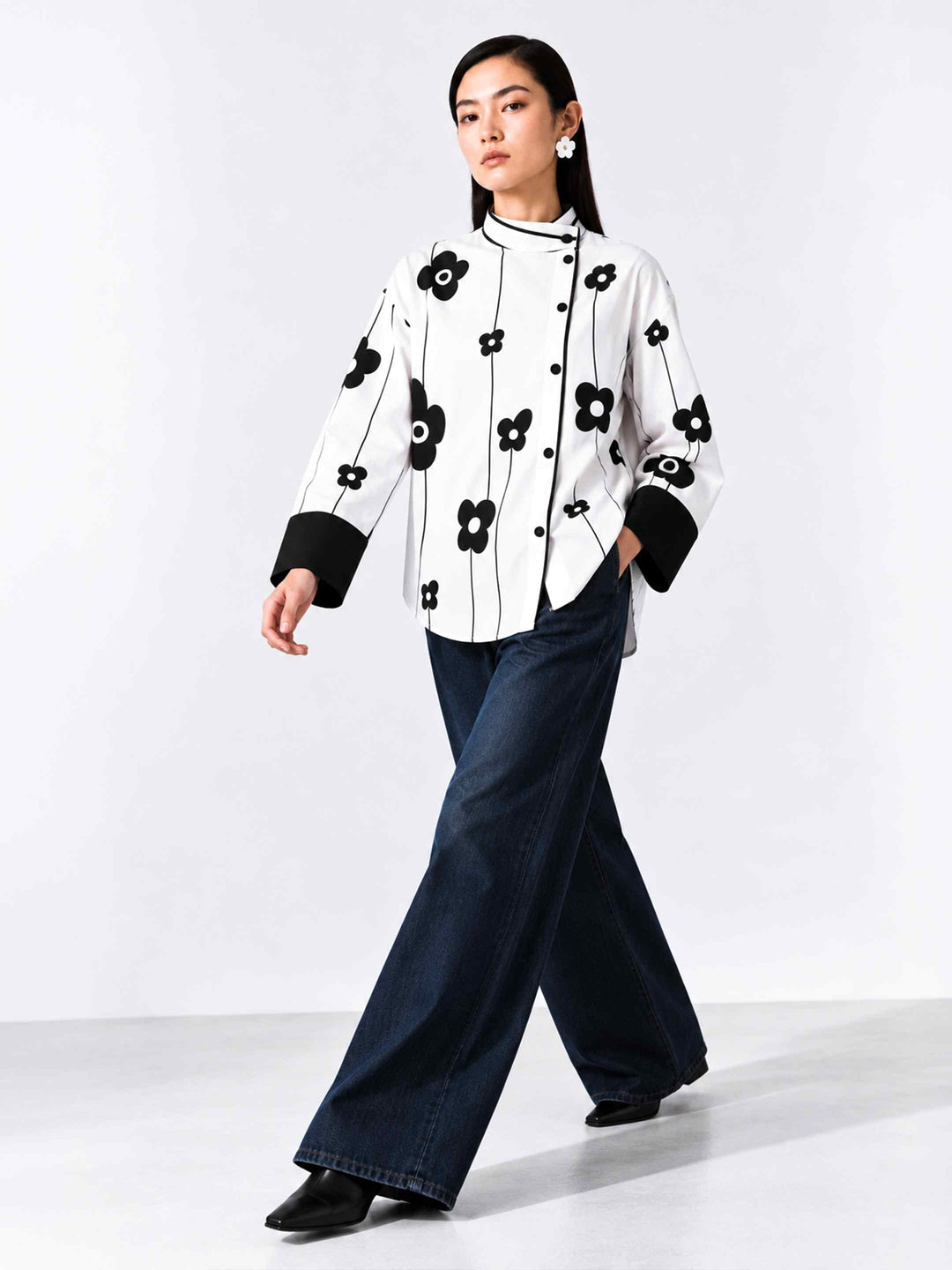 Retro Side Placket Shirt