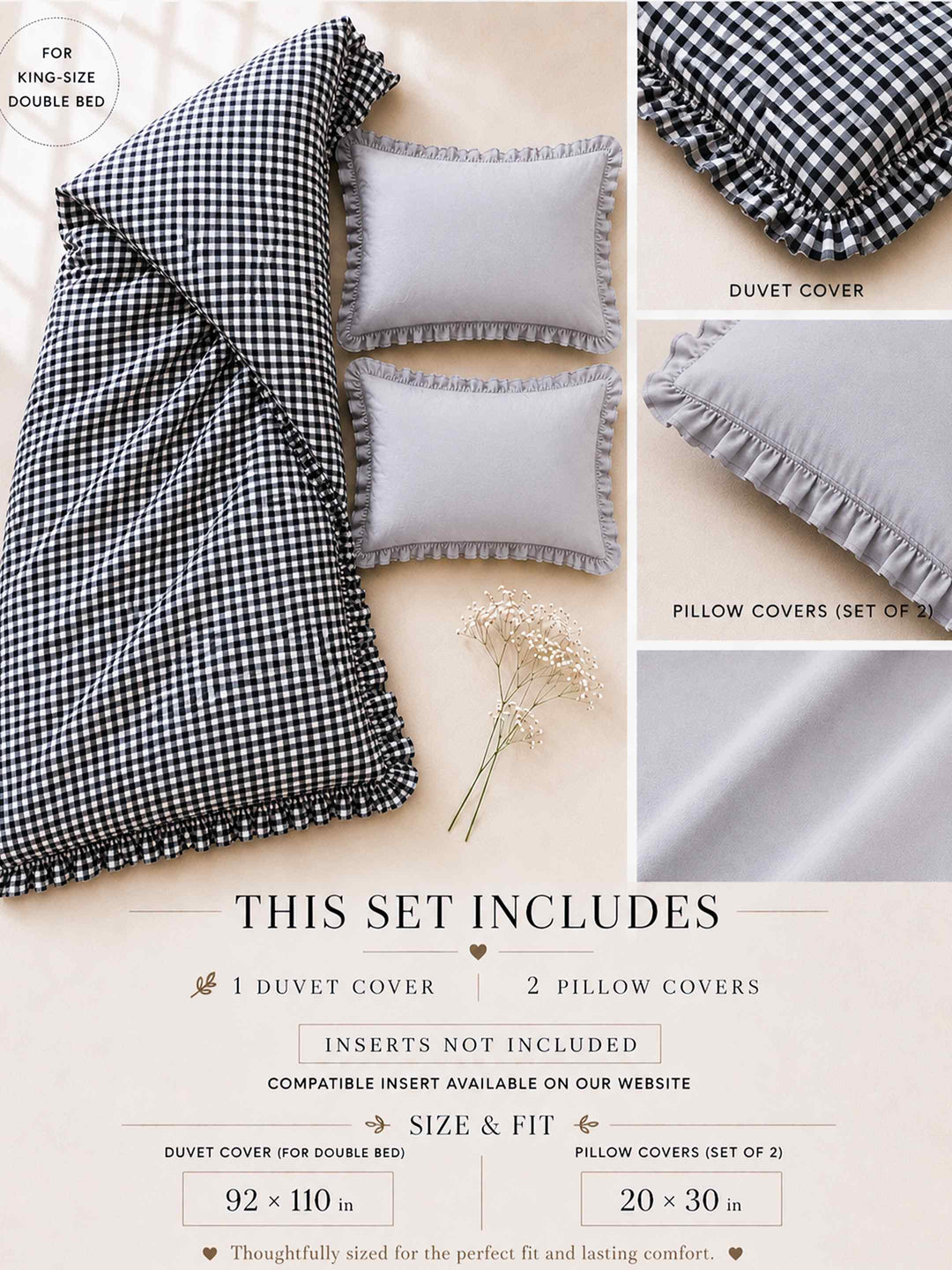Gingham Duvet Set
