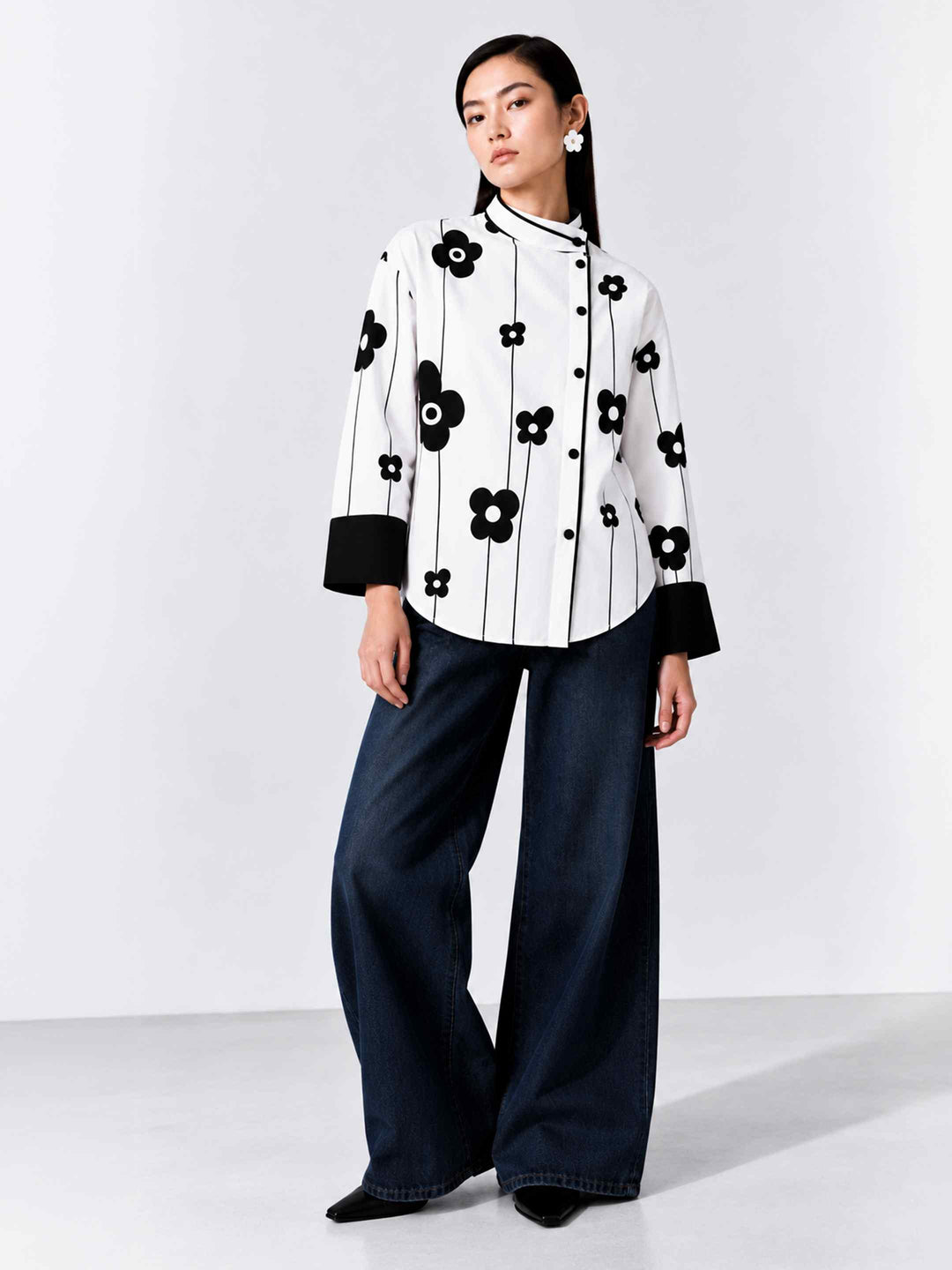 Retro Side Placket Shirt