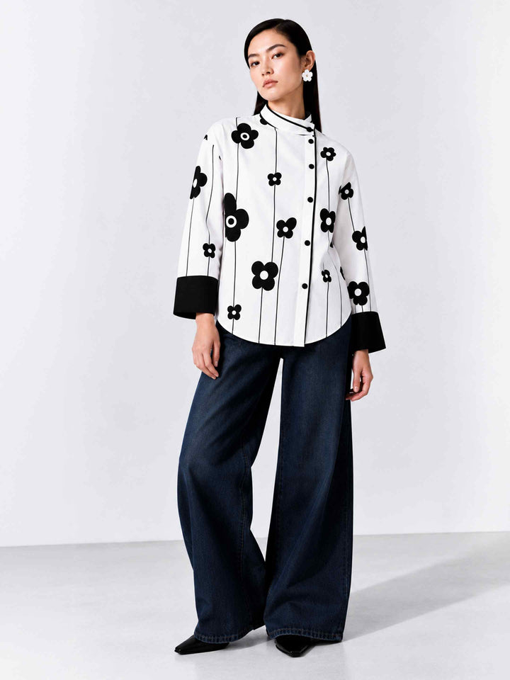 Retro Side Placket Shirt