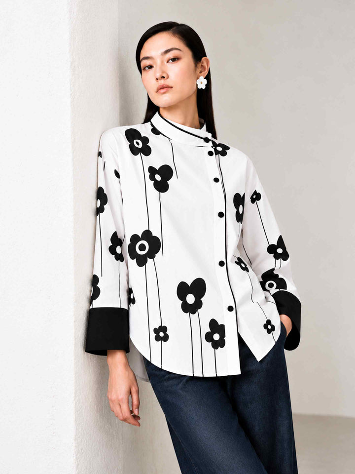 Retro Side Placket Shirt