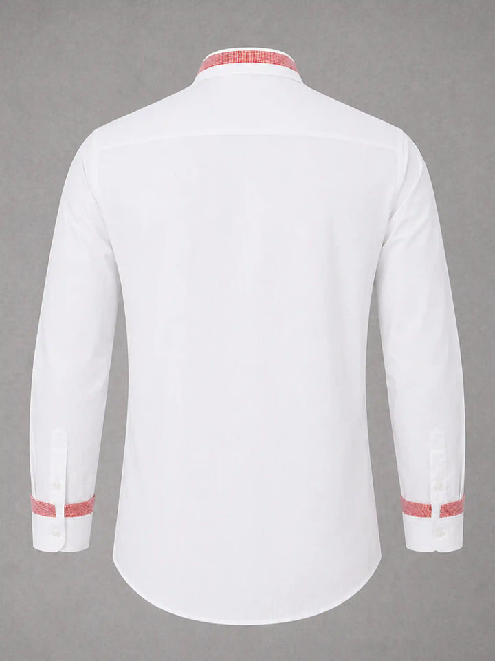 Aveir Shirt - White with Red