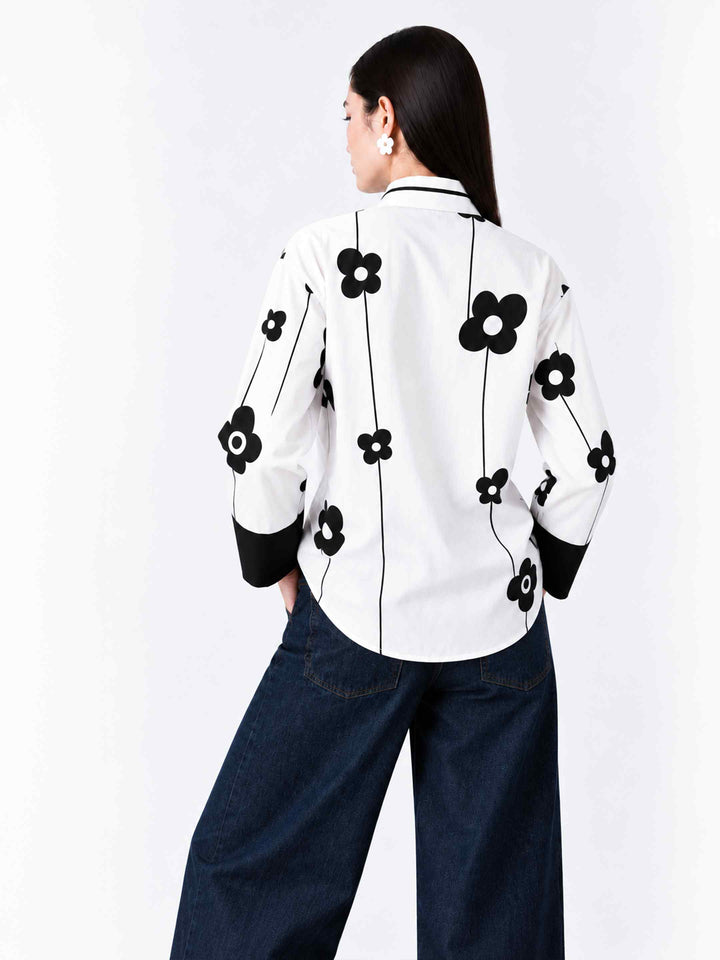 Retro Side Placket Shirt