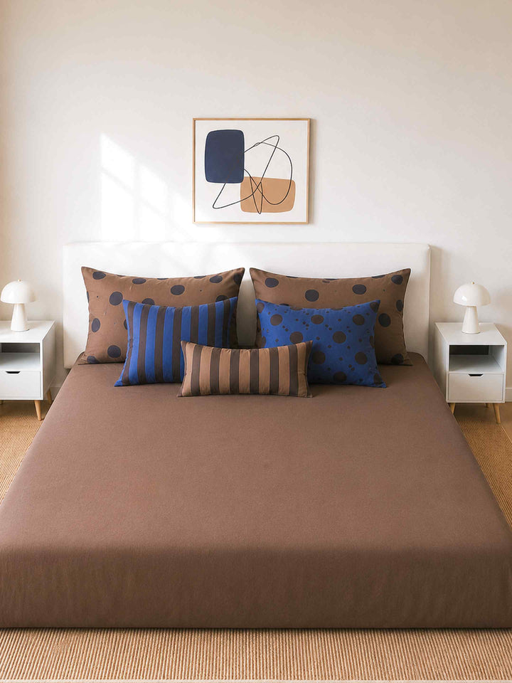 Mocha Coffee Bedsheet Set
