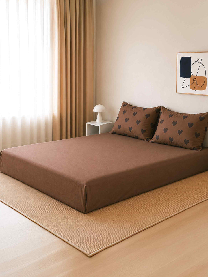 Mocha Coffee Bedsheet Set
