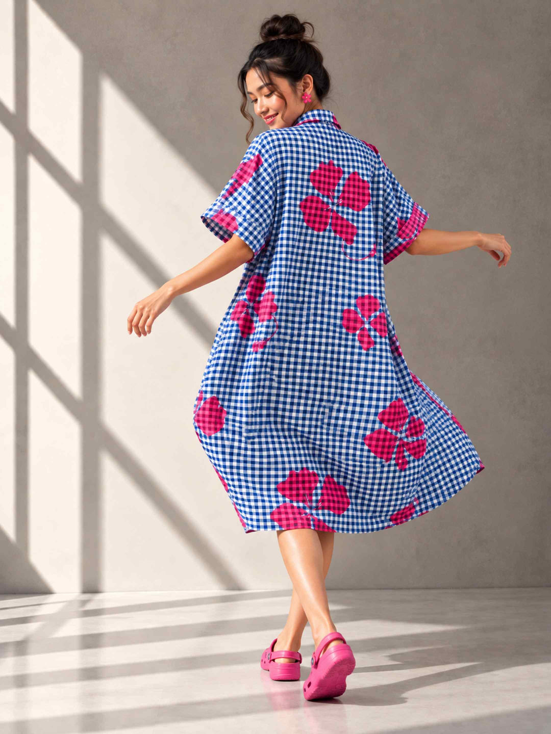 Cocoon Dress - Blueberry Crush
