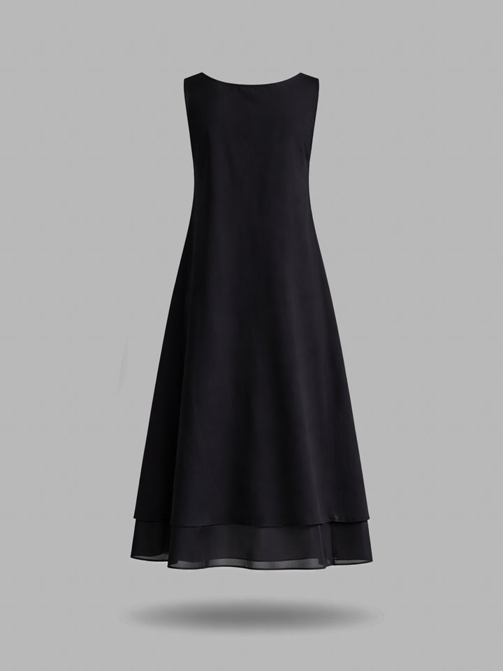 Noir Flow Dress - Black