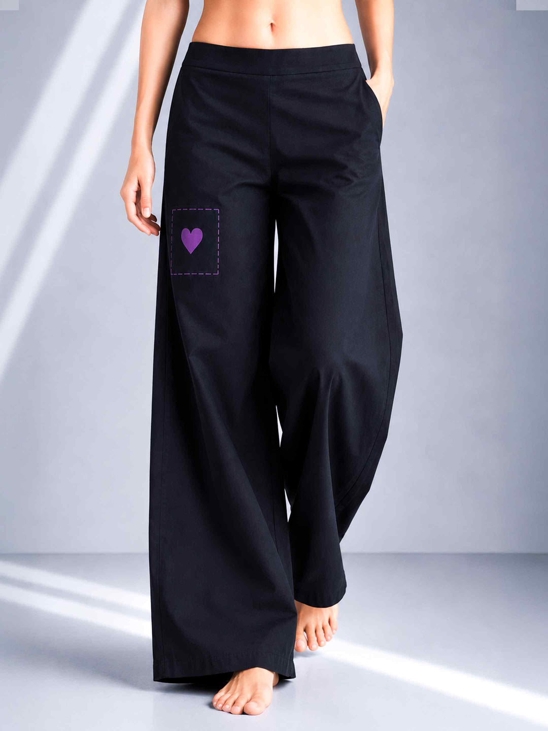 Doodle Pants - Black Heart