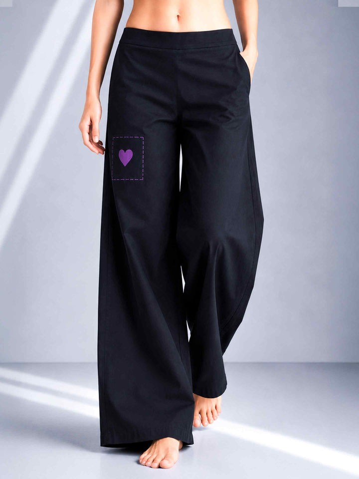 Doodle Pants - Black Heart