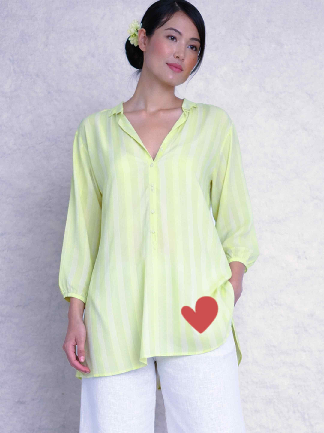 Lime Sheer Top