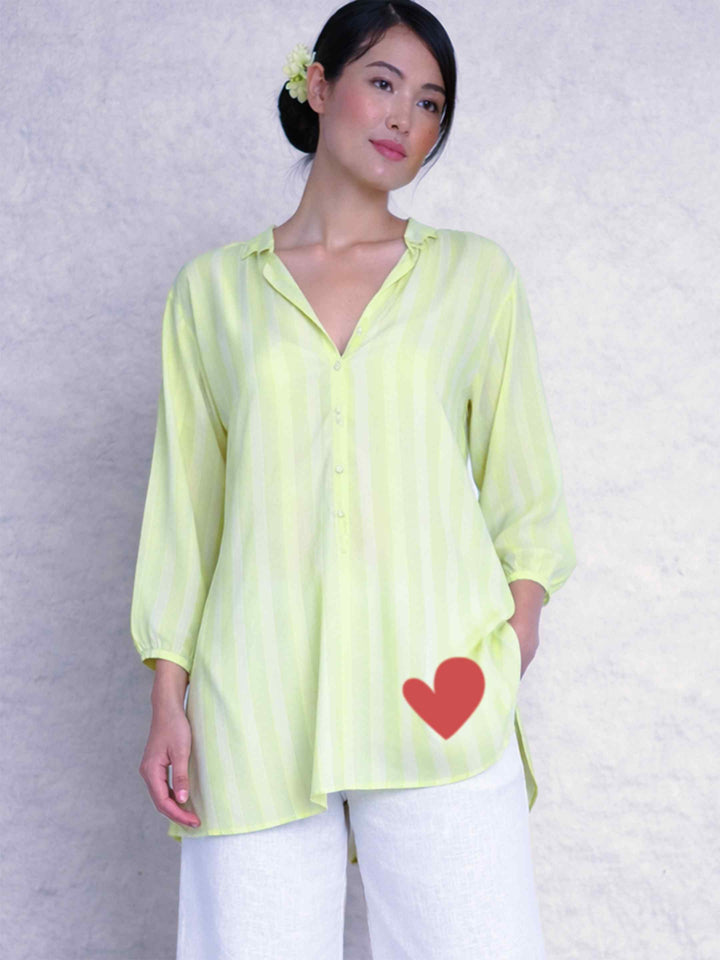 Lime Sheer Top