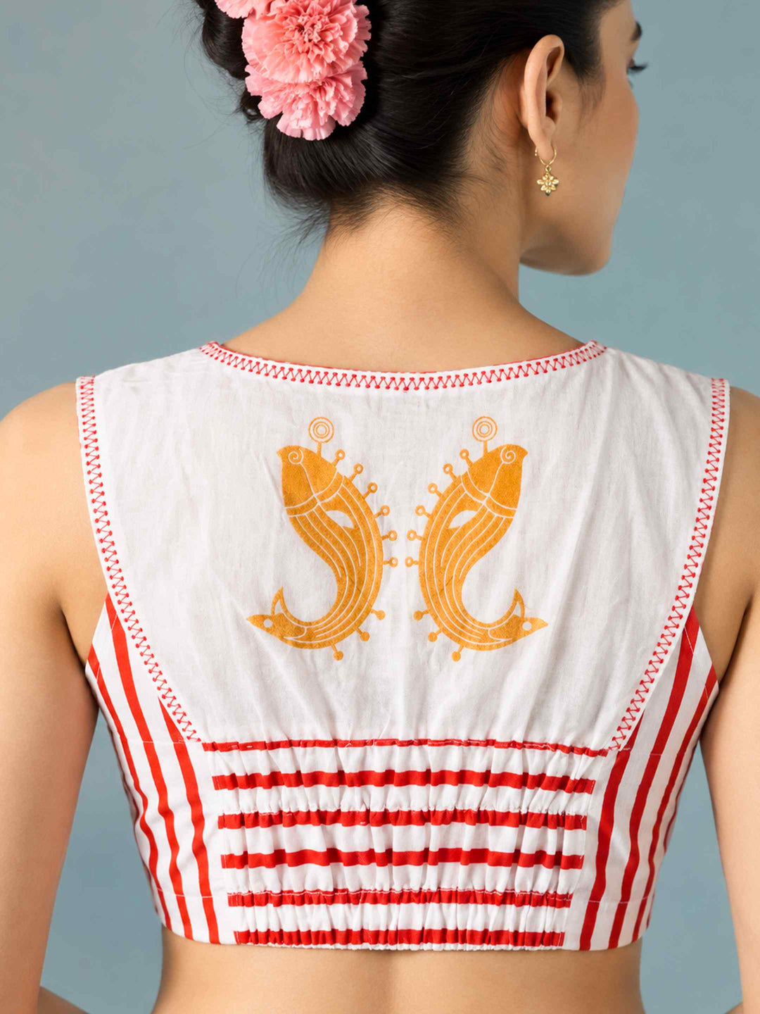 Sindoor Stripe Blouse