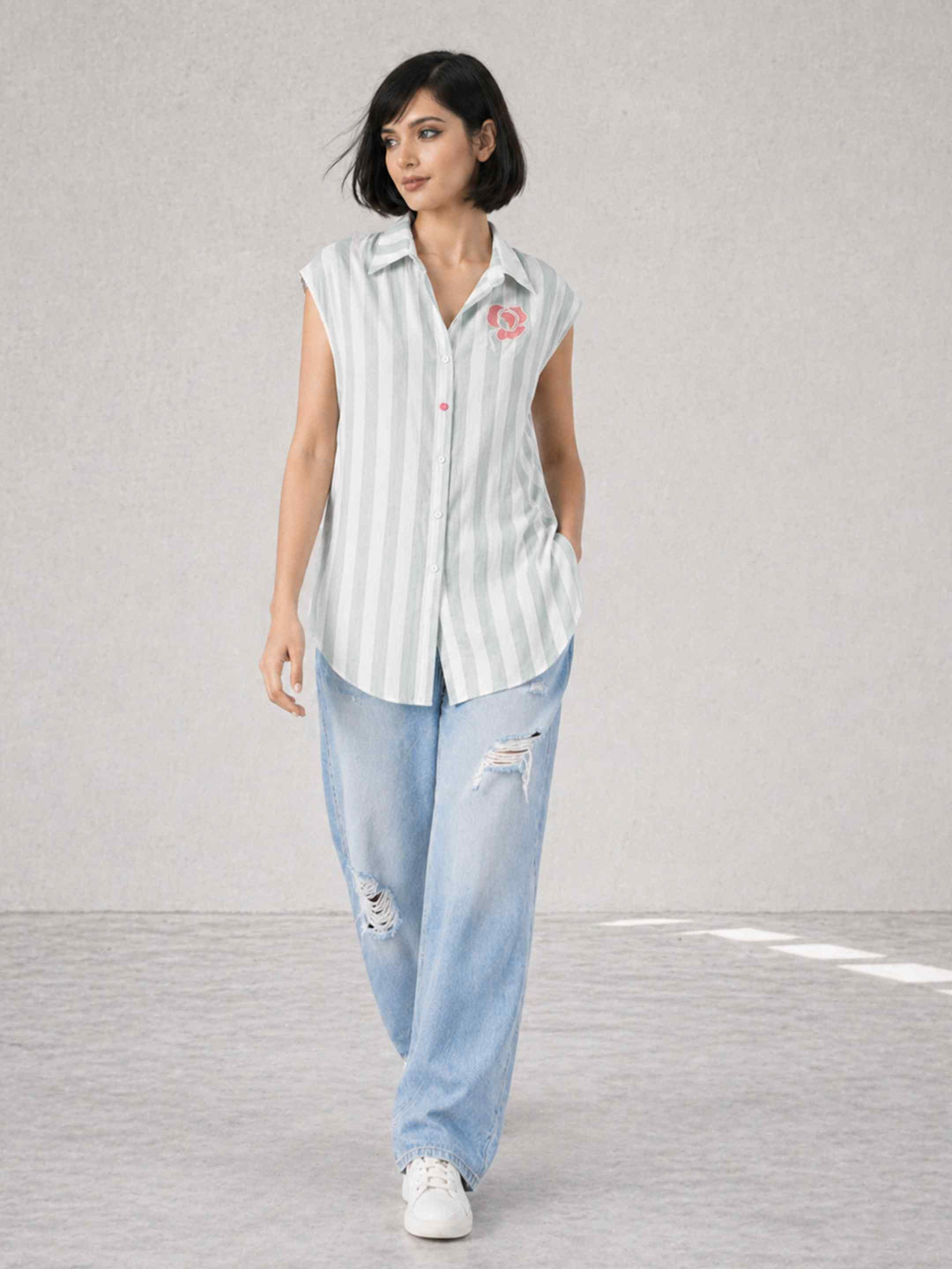Bloom Stripe Top