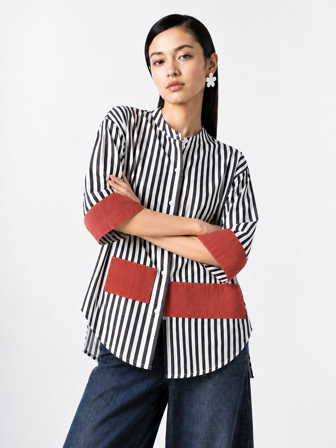 Patchwork Stripe Shirt