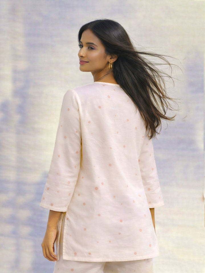 Noor Kurti - Ivory White