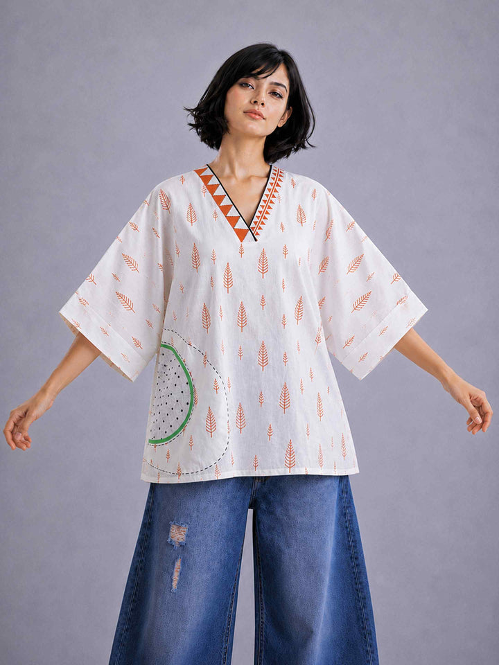 Terracotta Leaf Top