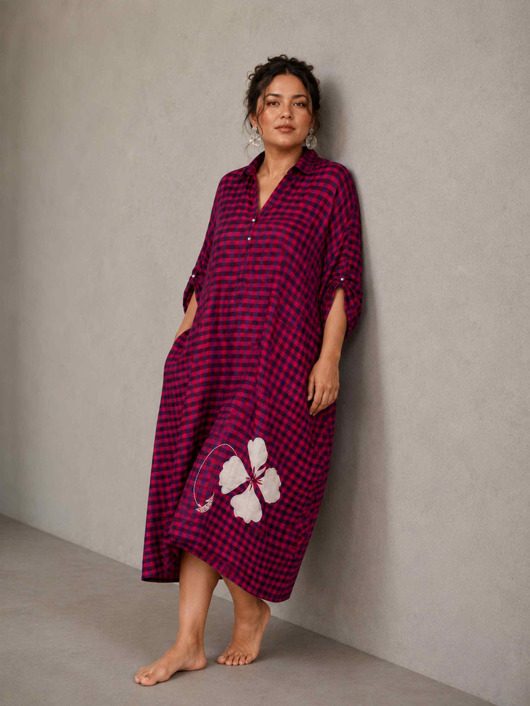 Blackberry Check Dress