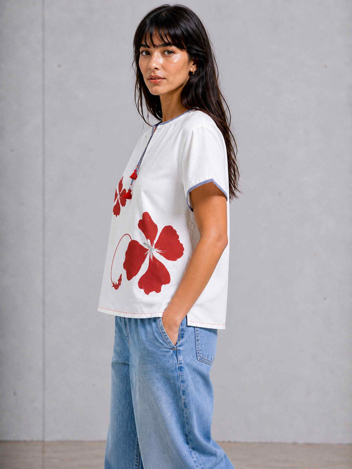 White Petal Top