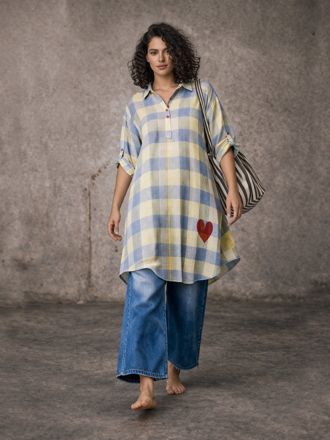 Meadow Check Dress