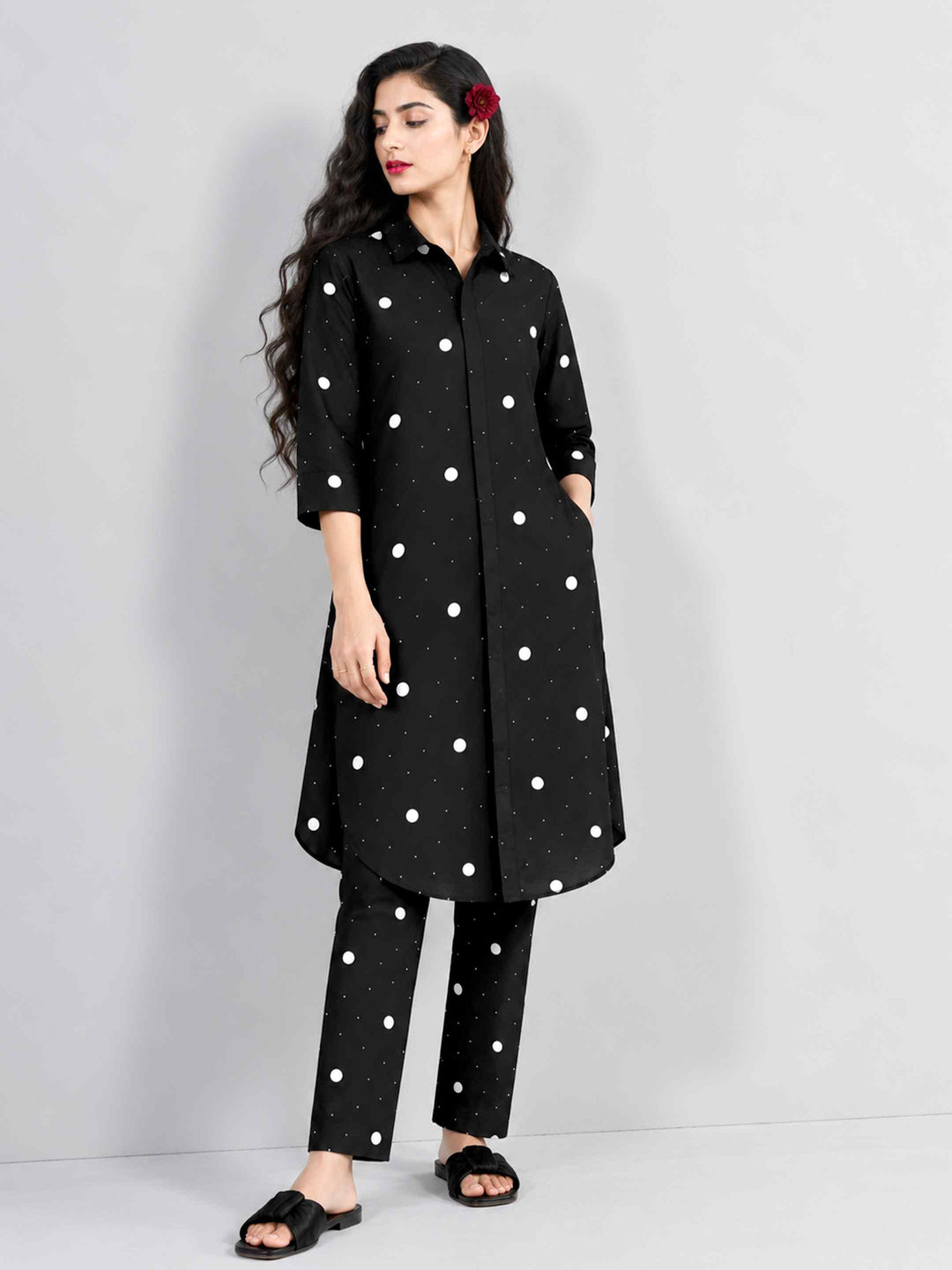 Scattered Polka Kurta