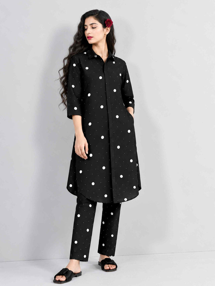 Scattered Polka Kurta